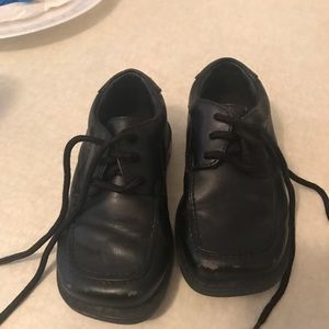 Black little boy dress shoes